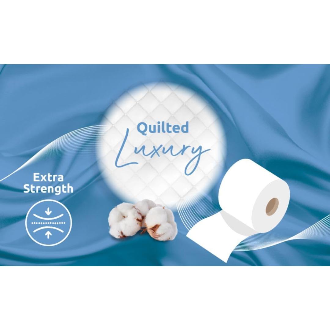 90 Rolls Soft Supreme Luxury Quilted 3 Ply Non-Fragranced Toilet Rolls