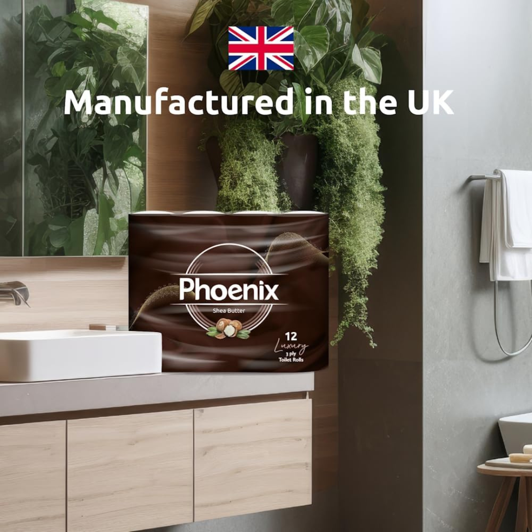 60 Rolls Soft Supreme Luxury Quilted 3 Ply Shea Butter-Fragranced Toilet Rolls