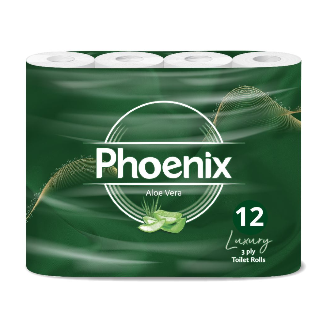 12 Rolls Soft Supreme Luxury Quilted 3 Ply Aloe Vera-Fragranced Toilet Rolls