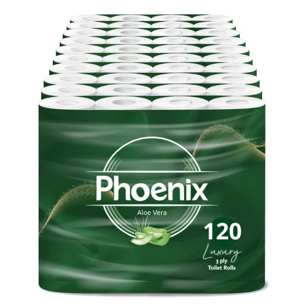 120 Rolls Soft Supreme Luxury Quilted 3 Ply Aloe Vera-Fragranced Toilet Rolls