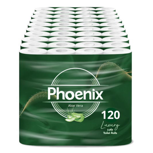 120 Rolls Soft Supreme Luxury Quilted 3 Ply Aloe Vera-Fragranced Toilet Rolls