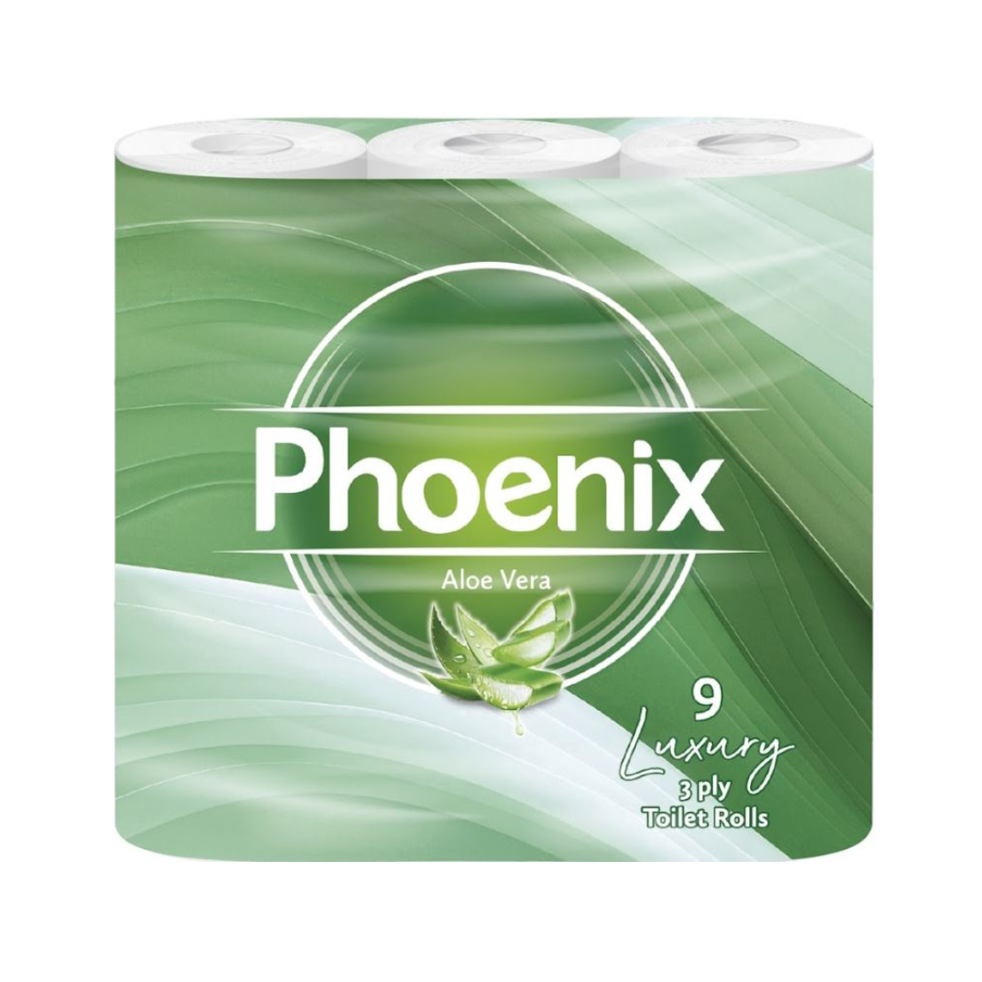 9 Rolls Soft Supreme Luxury Quilted 3 Ply Aloe Vera-Fragranced Toilet Rolls