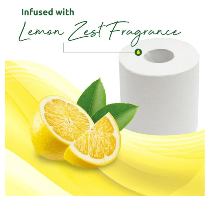Phoenix 90 Rolls Quilted 3-Ply Toilet Tissue – Lemon & Unscented Variety Pack