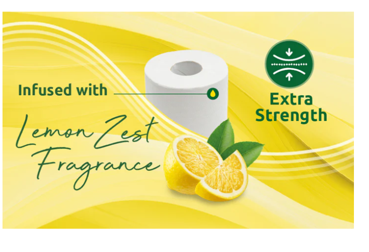 Phoenix 90 Rolls Quilted 3-Ply Toilet Tissue – Lemon & Unscented Variety Pack