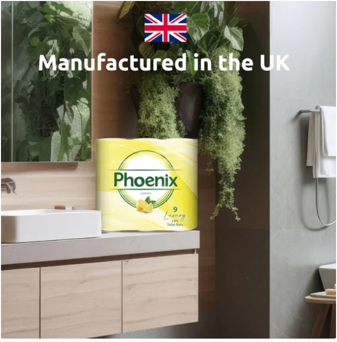 Phoenix 90 Rolls Quilted 3-Ply Toilet Tissue – Lemon & Unscented Variety Pack