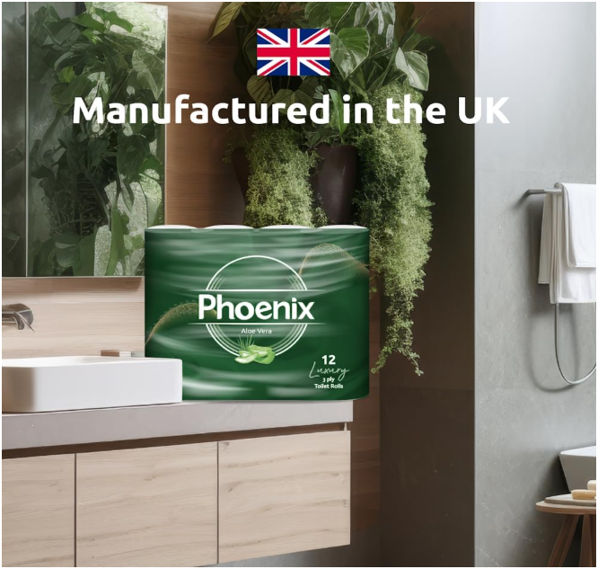 Phoenix 90 Rolls Quilted 3-Ply Toilet Tissue – Aloe Vera & Unscented Variety Pack