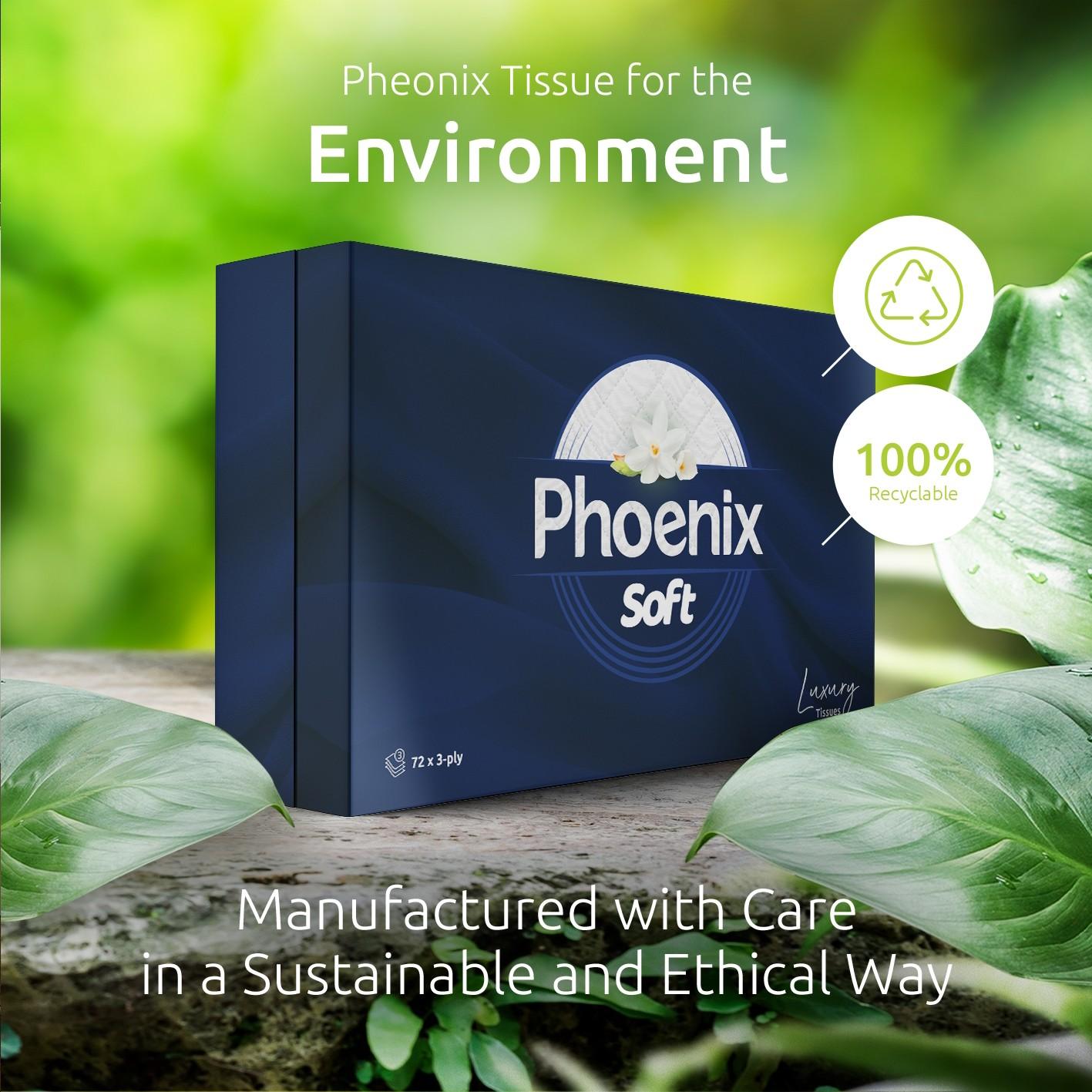 Phoenix Premium – Wholesale Pallet Offer: Soft Supreme Luxury 3 Ply Facial Tissues 24 Boxes Per Case x 40 Cases