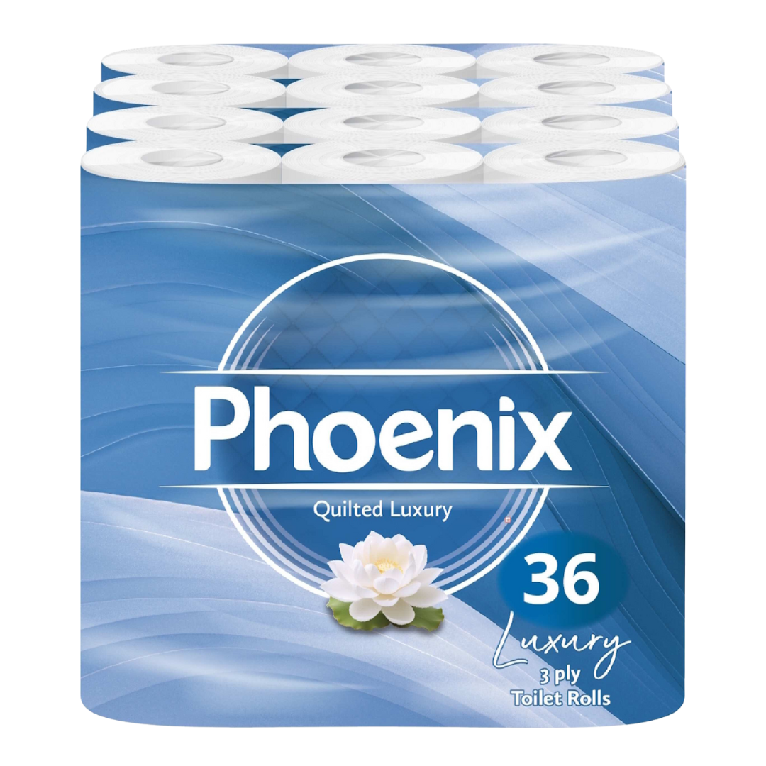 36 Rolls Soft Supreme Luxury Quilted 3 Ply Non-Fragranced Toilet Rolls