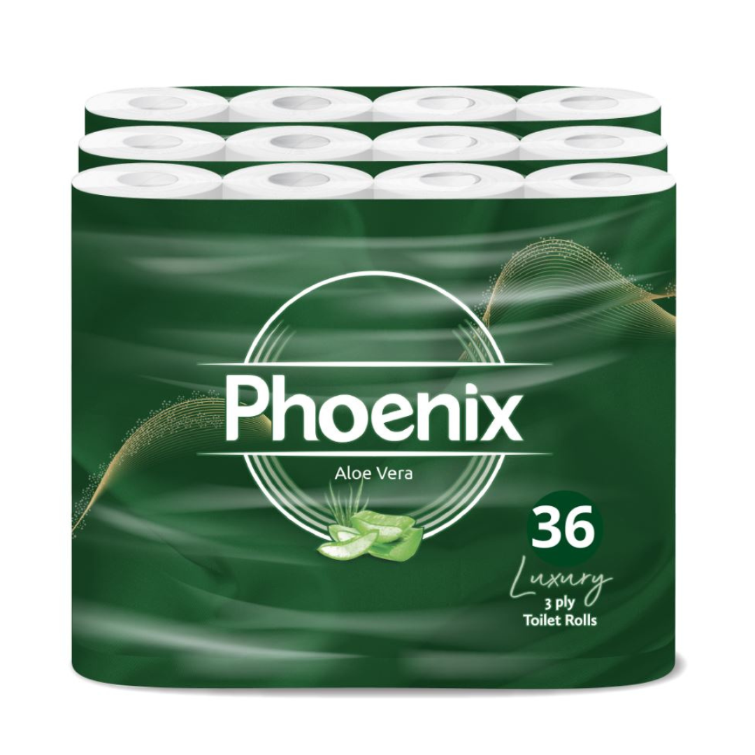 36 Rolls Soft Supreme Luxury Quilted 3 Ply Aloe Vera-Fragranced Toilet Rolls