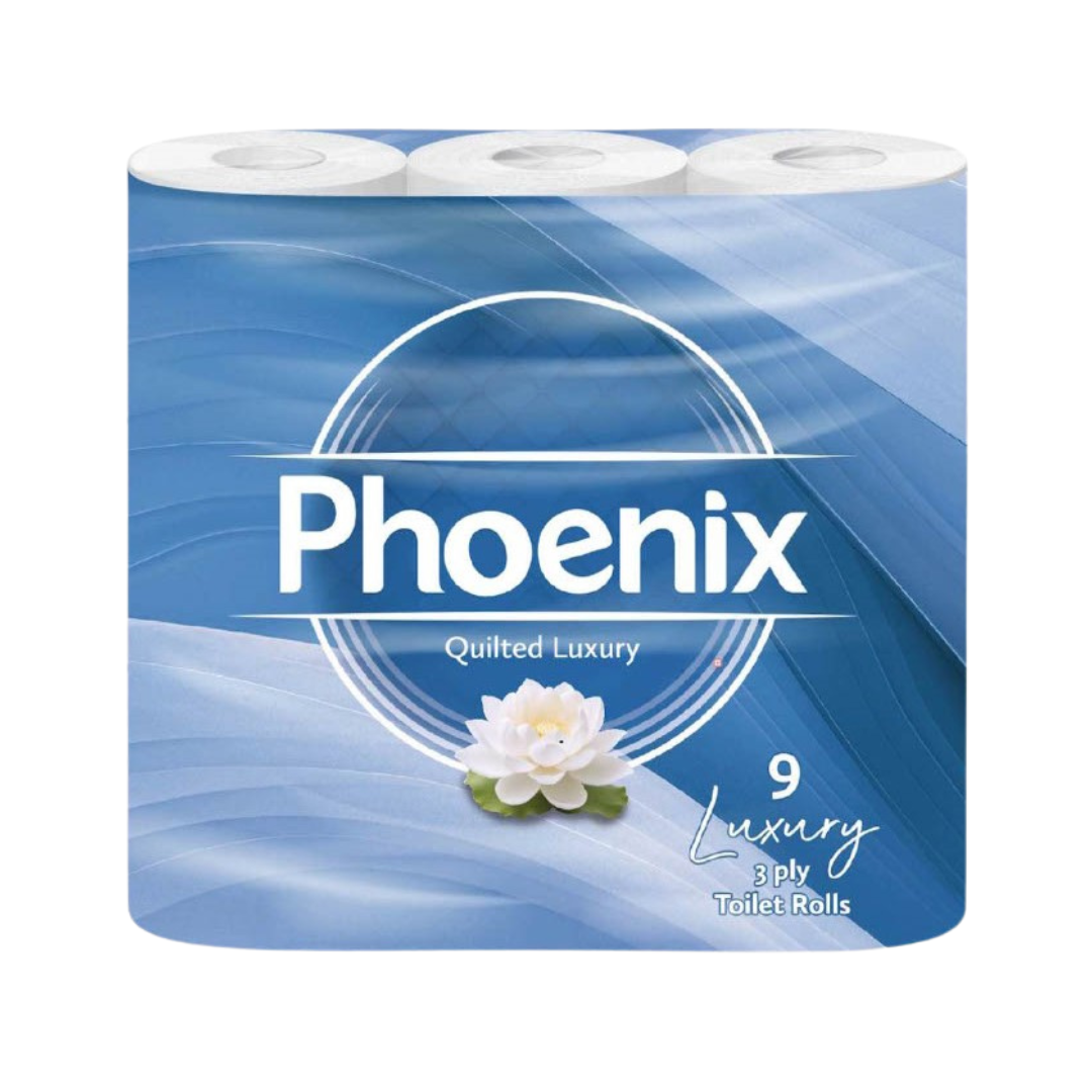 9 Rolls Soft Supreme Luxury Quilted 3 Ply Non-Fragranced Toilet Rolls