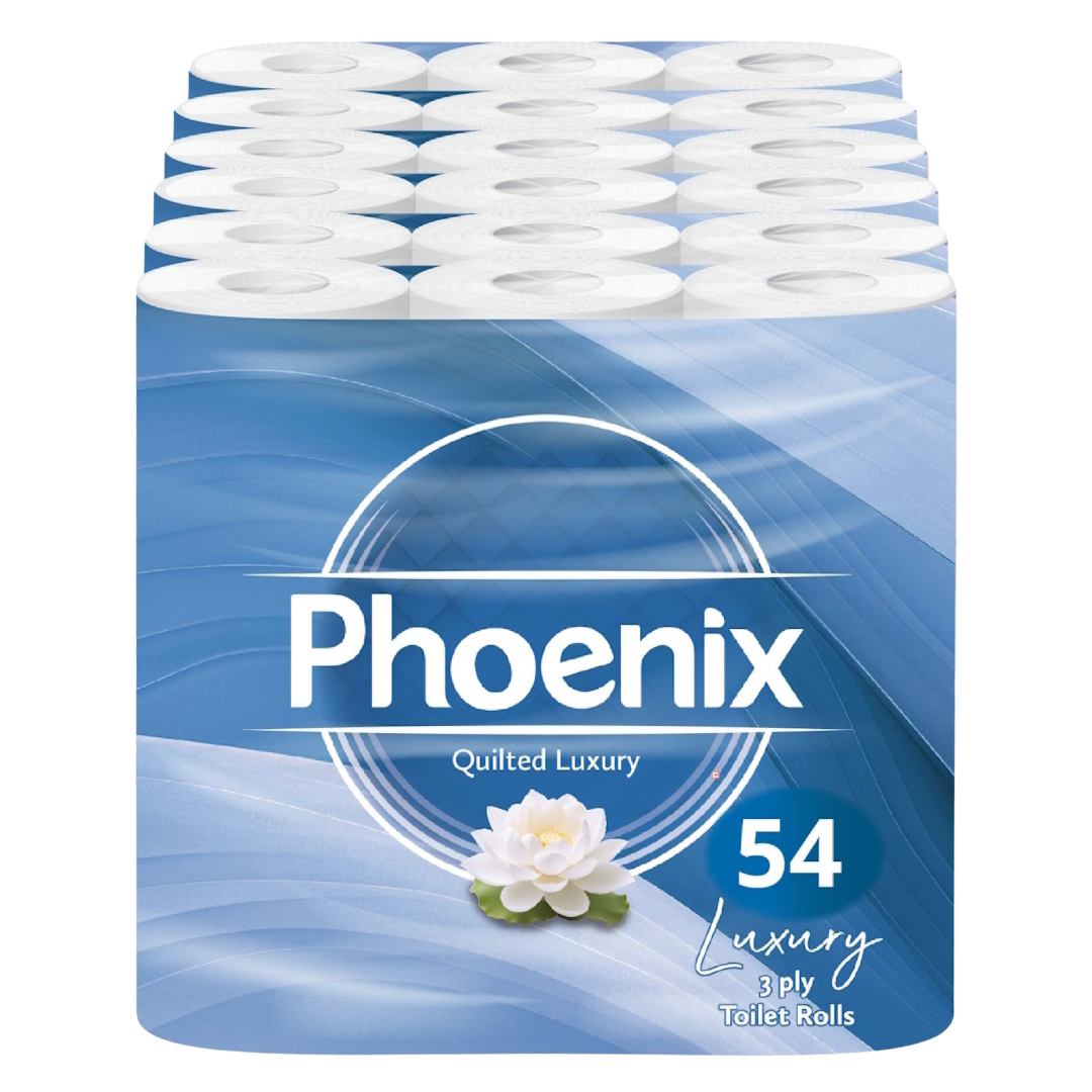 54 Rolls Soft Supreme Luxury Quilted 3 Ply Non-Fragranced Toilet Rolls