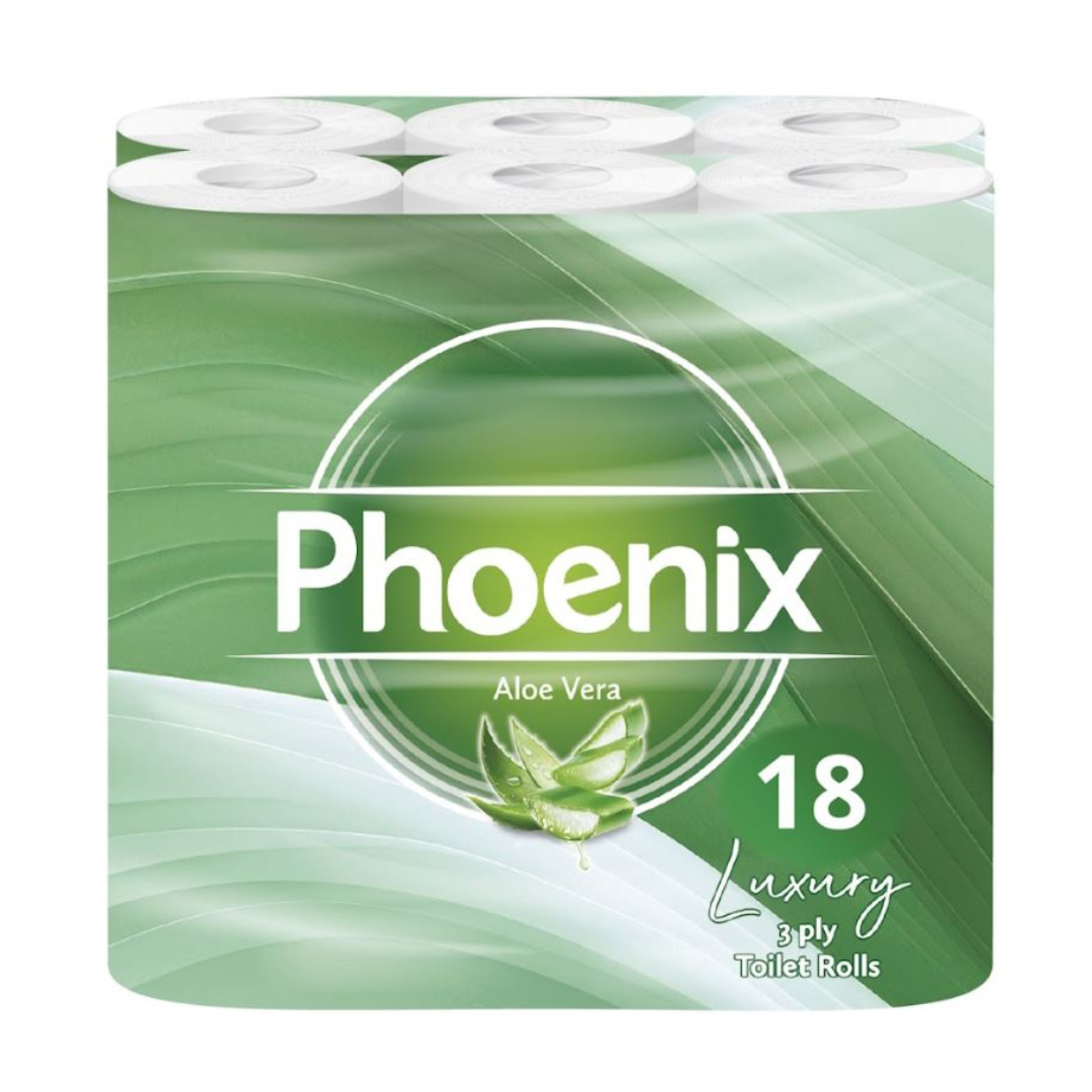 18 Rolls Soft Supreme Luxury Quilted 3 Ply Aloe Vera-Fragranced Toilet Rolls