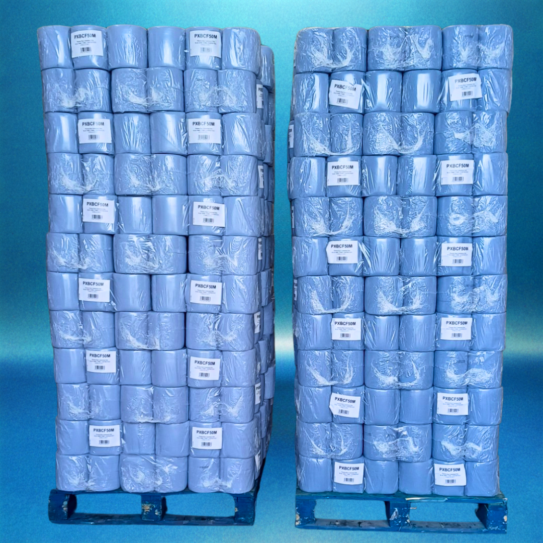 Phoenix Essentials – Wholesale 2 Pallet Offer: 50m 2-Ply Blue Centrefeed 6 Rolls Per Case x 168 Cases