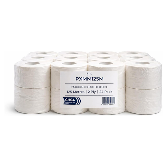Phoenix Micro Mini Toilet Rolls – 125m, 2 Ply, 24 Pack