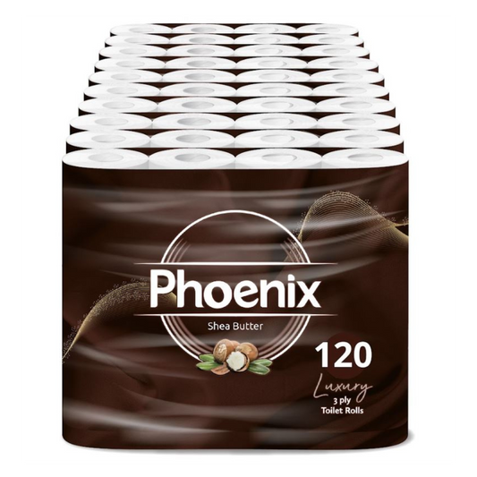 120 Rolls Soft Supreme Luxury Quilted 3 Ply Shea Butter-Fragranced Toilet Rolls