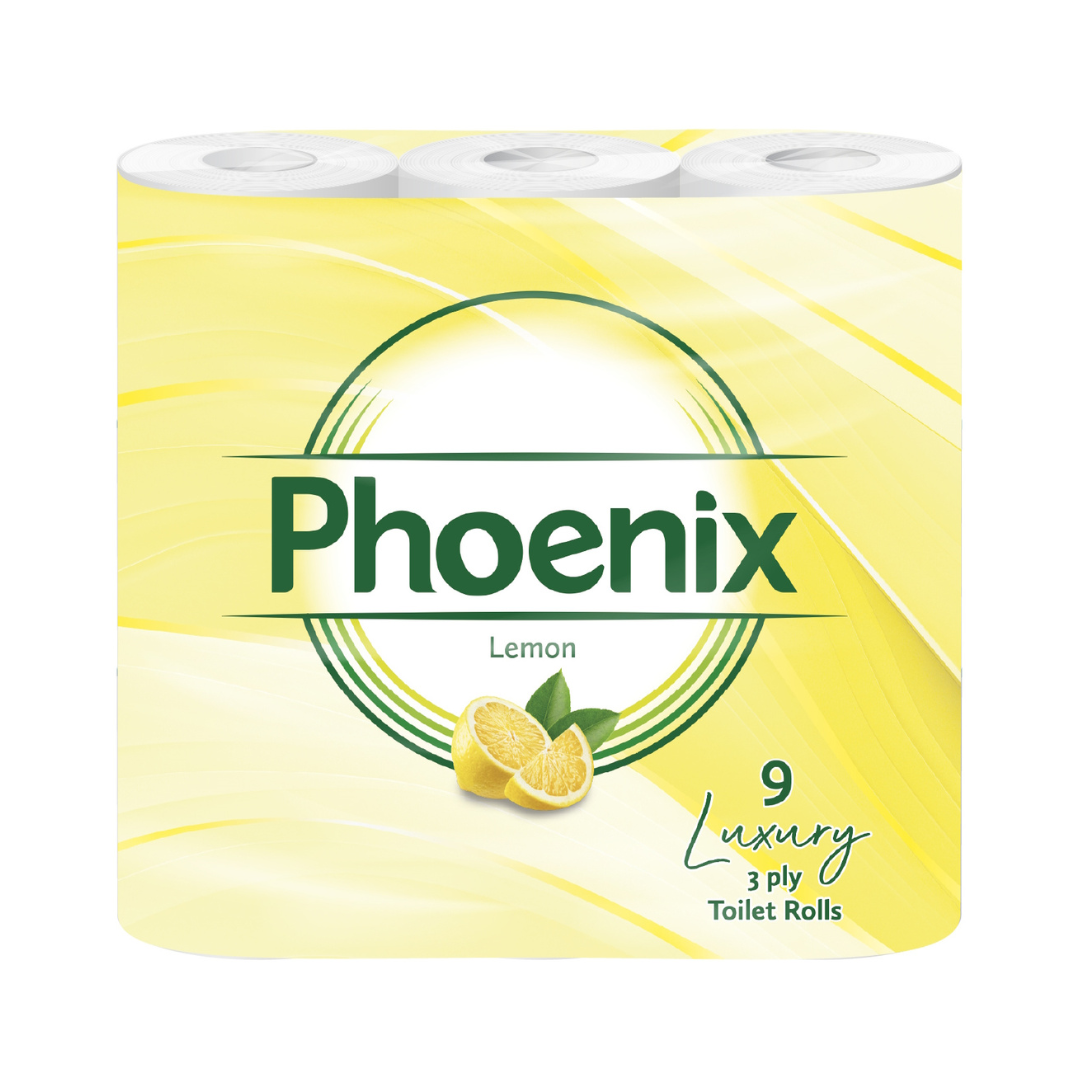 9 Rolls Soft Supreme Luxury Quilted 3 Ply Lemon-Fragranced Toilet Rolls