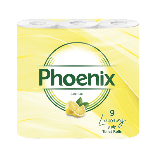 9 Rolls Soft Supreme Luxury Quilted 3 Ply Lemon-Fragranced Toilet Rolls