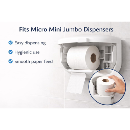 Phoenix Micro Mini Toilet Rolls – 125m, 2 Ply, 24 Pack