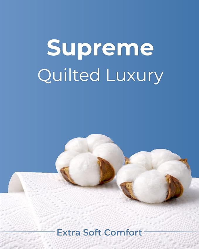 60 Rolls Soft Supreme Luxury Quilted 3 Ply Non-Fragranced Toilet Rolls