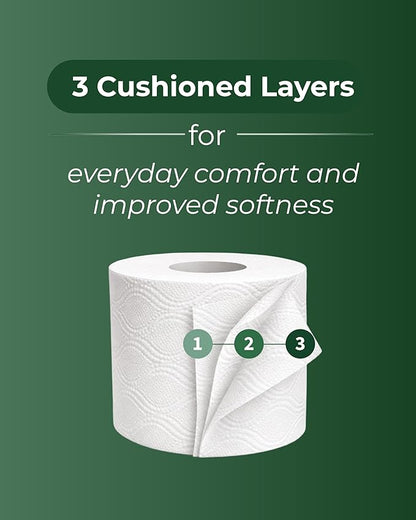 60 Rolls Soft Supreme Luxury Quilted 3 Ply Aloe Vera-Fragranced Toilet Rolls