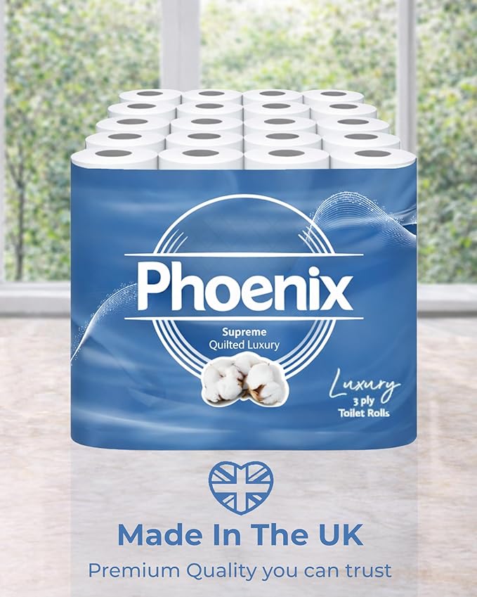 60 Rolls Soft Supreme Luxury Quilted 3 Ply Non-Fragranced Toilet Rolls