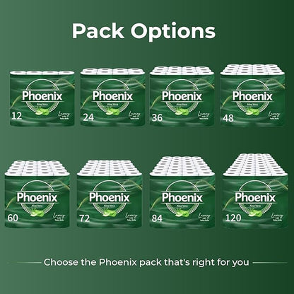 60 Rolls Soft Supreme Luxury Quilted 3 Ply Aloe Vera-Fragranced Toilet Rolls