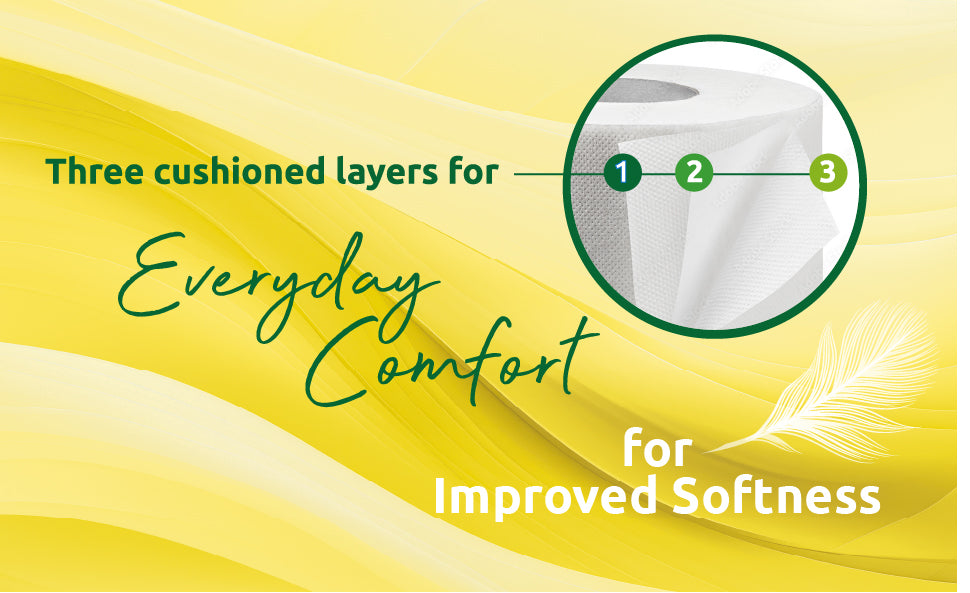 Phoenix 90 Rolls Quilted 3-Ply Toilet Tissue – Aloe Vera & Lemon Variety Pack