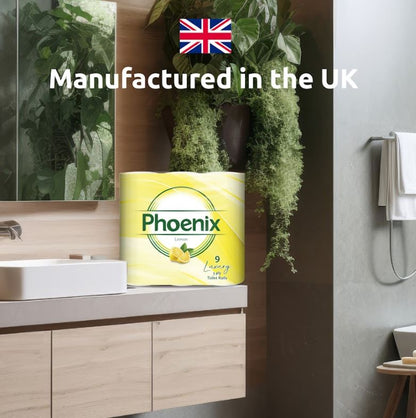 Phoenix 90 Rolls Quilted 3-Ply Toilet Tissue – Aloe Vera & Lemon Variety Pack