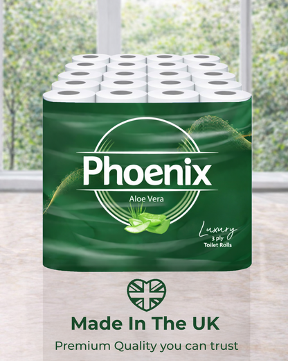 12 Rolls Soft Supreme Luxury Quilted 3 Ply Aloe Vera-Fragranced Toilet Rolls