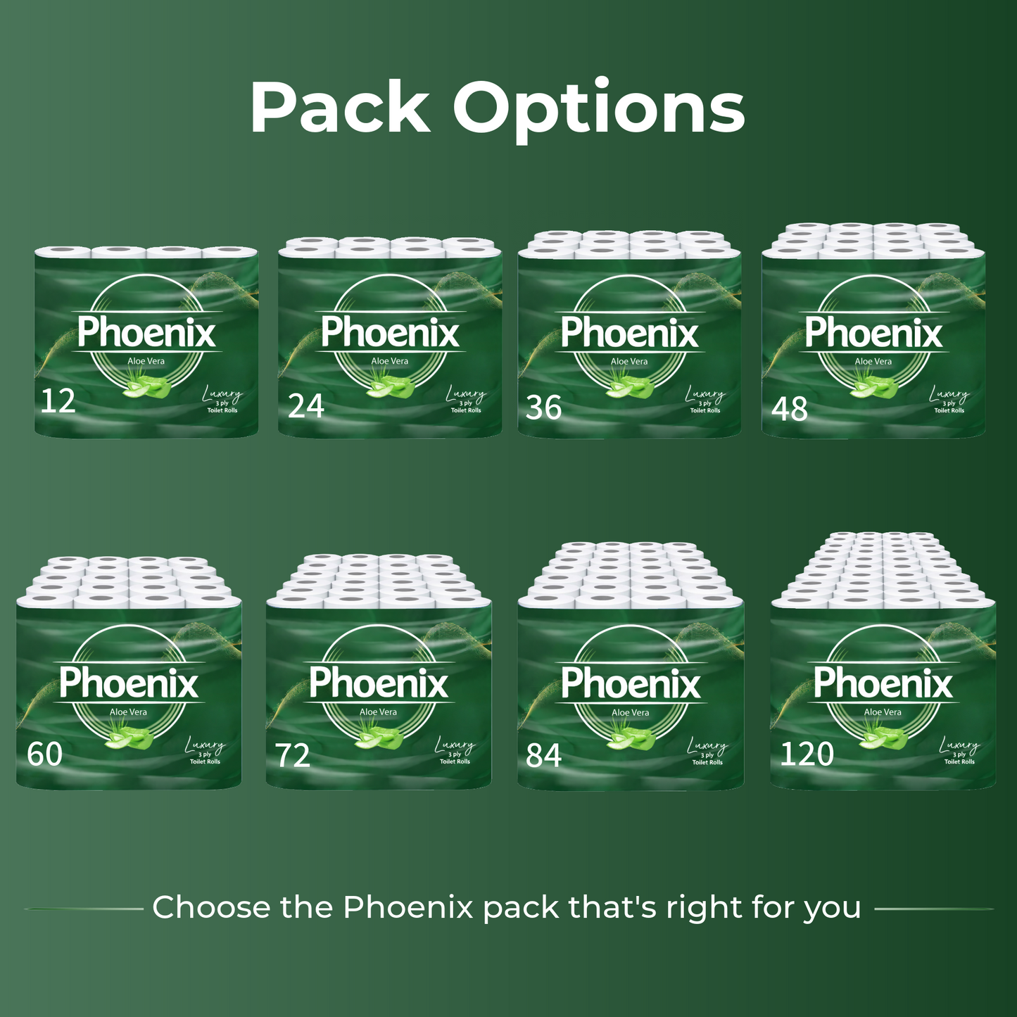 12 Rolls Soft Supreme Luxury Quilted 3 Ply Aloe Vera-Fragranced Toilet Rolls