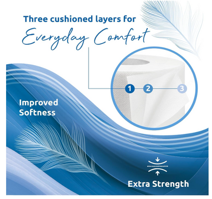 Phoenix 90 Rolls Quilted 3-Ply Toilet Tissue – Aloe Vera & Unscented Variety Pack
