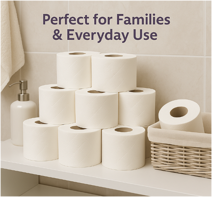 Phoenix Luxury 3-Ply Quilted Toilet Paper – 18 Roll Pack