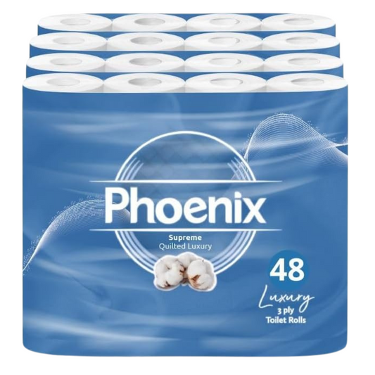 48 Rolls Soft Supreme Luxury Quilted 3 Ply Non-Fragranced Toilet Rolls