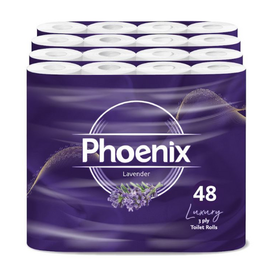 48 Rolls Soft Supreme Luxury Quilted 3 Ply Lavender-Fragranced Toilet Rolls