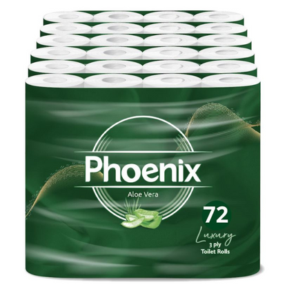 72 Rolls Soft Supreme Luxury Quilted 3 Ply Aloe Vera-Fragranced Toilet Rolls