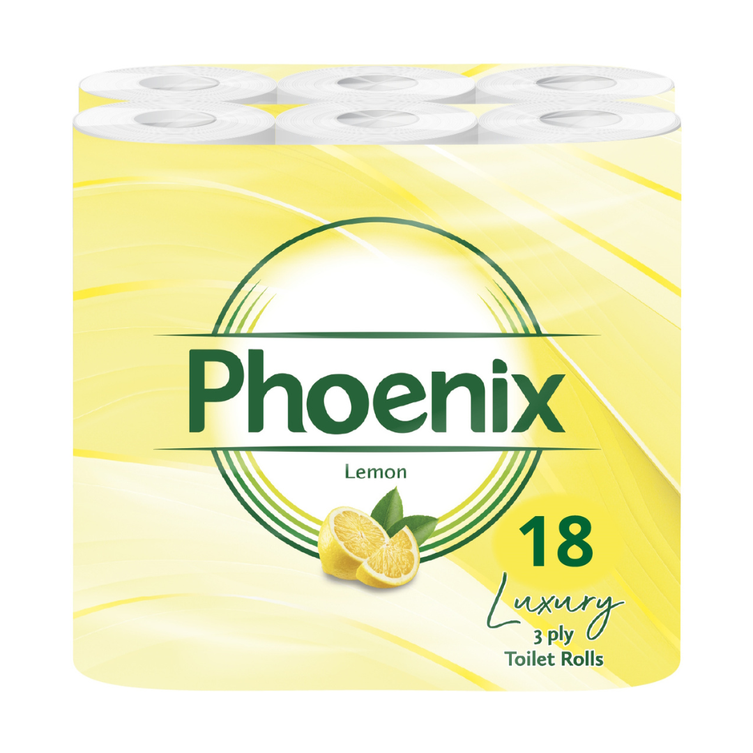 18 Rolls Soft Supreme Luxury Quilted 3 Ply Lemon-Fragranced Toilet Rolls