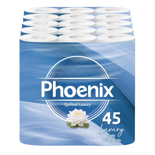 45 Rolls Soft Supreme Luxury Quilted 3 Ply Non-Fragranced Toilet Rolls