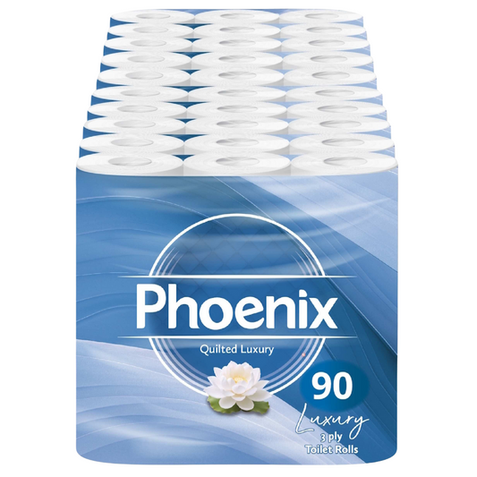 90 Rolls Soft Supreme Luxury Quilted 3 Ply Non-Fragranced Toilet Rolls
