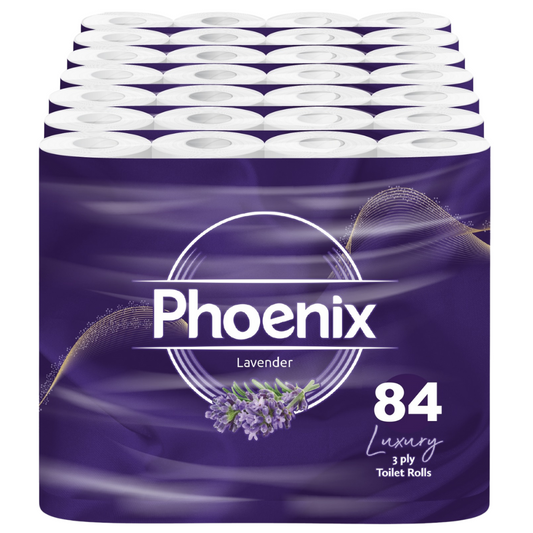 84 Rolls Soft Supreme Luxury Quilted 3 Ply Lavender-Fragranced Toilet Rolls