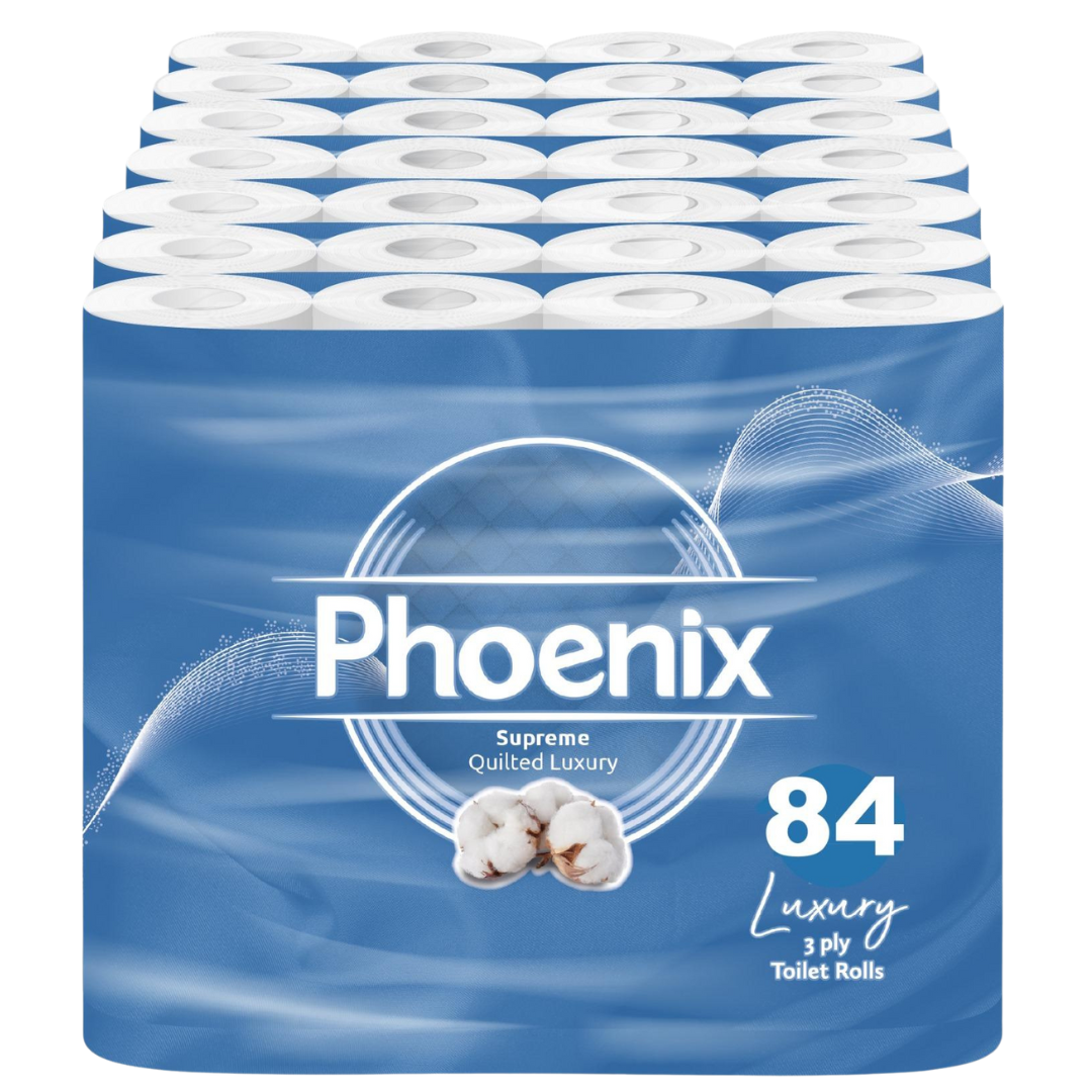 84 Rolls Soft Supreme Luxury Quilted 3 Ply Non-Fragranced Toilet Rolls