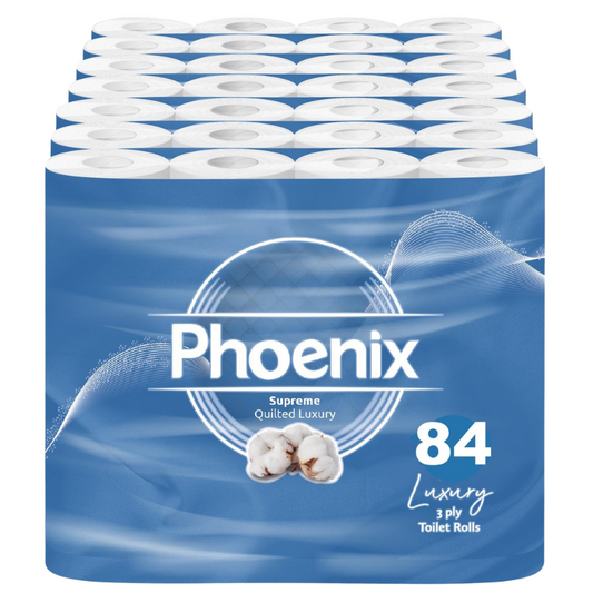 84 Rolls Soft Supreme Luxury Quilted 3 Ply Non-Fragranced Toilet Rolls